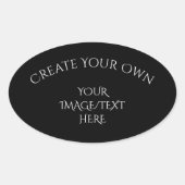 Maak je eigen ovale sticker (Voorkant)