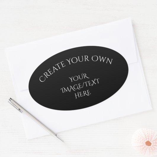Maak je eigen ovale sticker (Envelop)