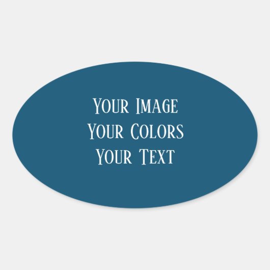 Maak je Eigen Ovale Sticker (Voorkant)