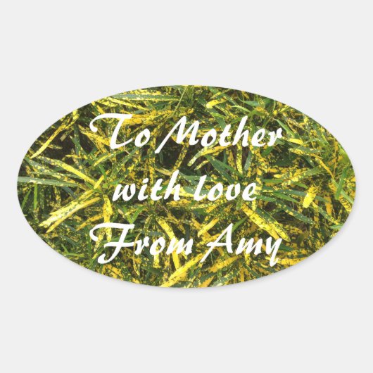 Maak je eigen ovale sticker (Voorkant)