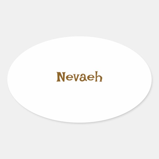 Maak Je Eigen Ovale Sticker (Voorkant)