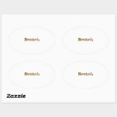 Maak Je Eigen Ovale Sticker (Vel)