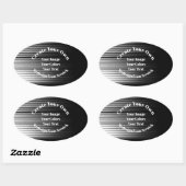 Maak je eigen ovale sticker (Vel)