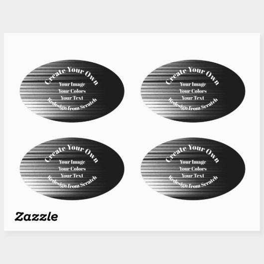 Maak je eigen ovale sticker (Vel)