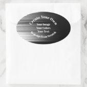Maak je eigen ovale sticker (Tas)