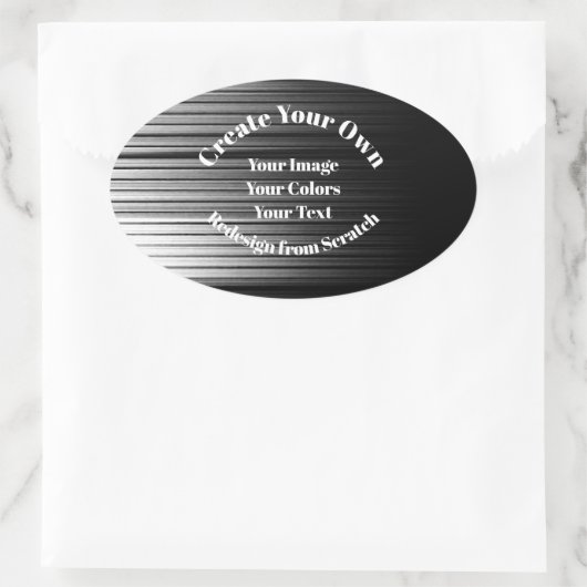 Maak je eigen ovale sticker (Tas)