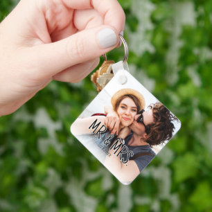 Maak Je Eigen Paar Foto Aangepaste Afbeelding Sleutelhanger
