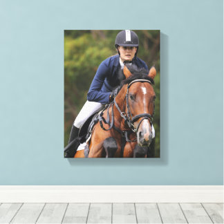 Maak Je Eigen Paarden Foto Aangepast Canvas Afdruk
