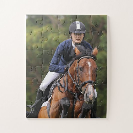 Maak Je Eigen Paarden Foto Aangepast Legpuzzel (Verticaal)