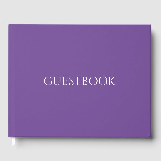 Maak je eigen - Paars Gastenboek (Voorkant)