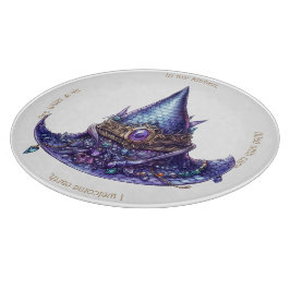 Maak Je Eigen Paarse Bejeweled Draken Heksenhoed Snijplank