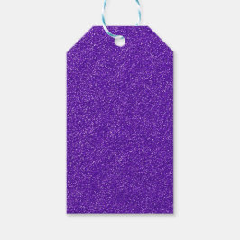 Maak Je Eigen Paarse Glitter Cadeaulabel