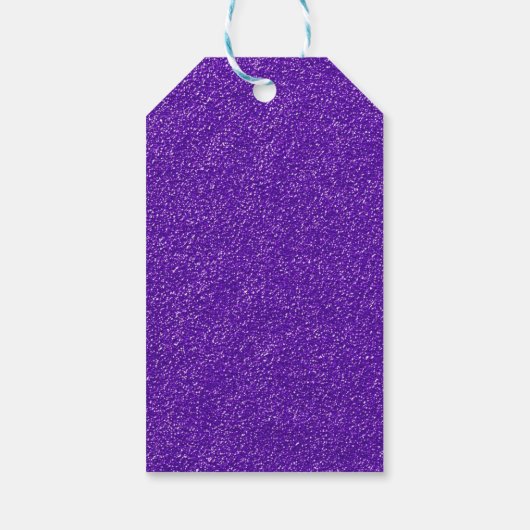 Maak Je Eigen Paarse Glitter Cadeaulabel (Achterkant)