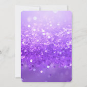 Maak Je Eigen Paarse Glitter Kaart (Achterkant)