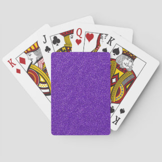 Maak Je Eigen Paarse Glitter Pokerkaarten