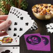 Maak Je Eigen Paarse Hemelse Kanker Sterrenbeeld Pokerkaarten (Insitu)