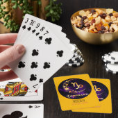 Maak Je Eigen Paarse Hemelse Steenbok Zodiac Pokerkaarten (Insitu)