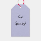 Maak je eigen paarse kousen Kerstmis Cadeaulabel (Achterkant)