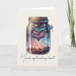 Maak Je Eigen Paarse Magische Hart Liefde Feestdagen Kaart