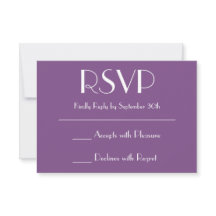 Maak je eigen paarse RSVP