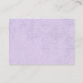 Maak Je Eigen Paarse Stof Textuur Advieskaart (Achterkant)