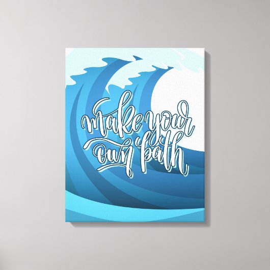Maak je eigen pad | Motivatie prijsopgave Canvas Afdruk (Voorkant)