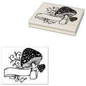 Maak Je Eigen Paddenstoelen Vlag Rubberstempel (Gestempeld)