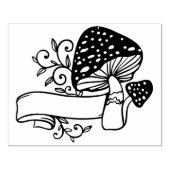 Maak Je Eigen Paddenstoelen Vlag Rubberstempel (Afrduk)