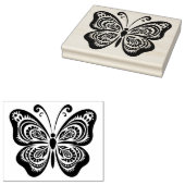 Maak Je Eigen Paisley Vlinder Rubberstempel (Gestempeld)