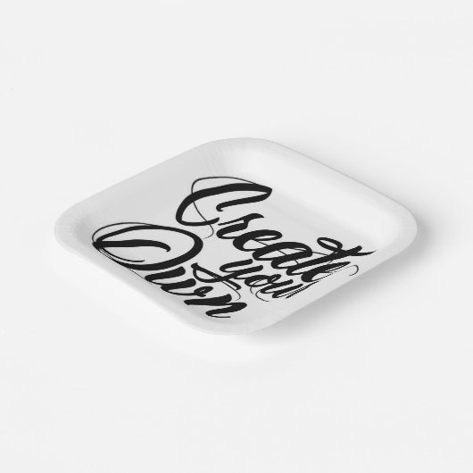 Maak je eigen papieren bord (Gebogen)