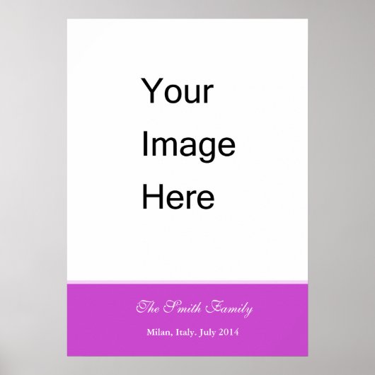 Maak je eigen, pas Zazzle sjabloon aan Poster (Voorkant)