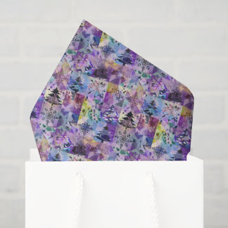 Maak Je Eigen Patchwork Kerstboom Sneeuwvlokken Tissuepapier