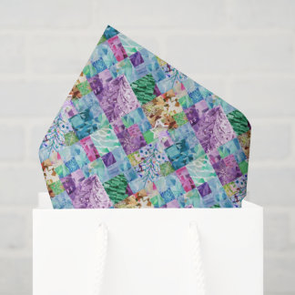 Maak Je Eigen Patchwork Kerstboom Tissuepapier