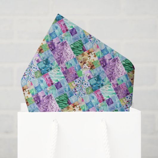 Maak Je Eigen Patchwork Kerstboom Tissuepapier (Cadeauzakje)