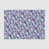Maak Je Eigen Patchwork Sneeuwman Paars Tissuepapier (Voorkant)