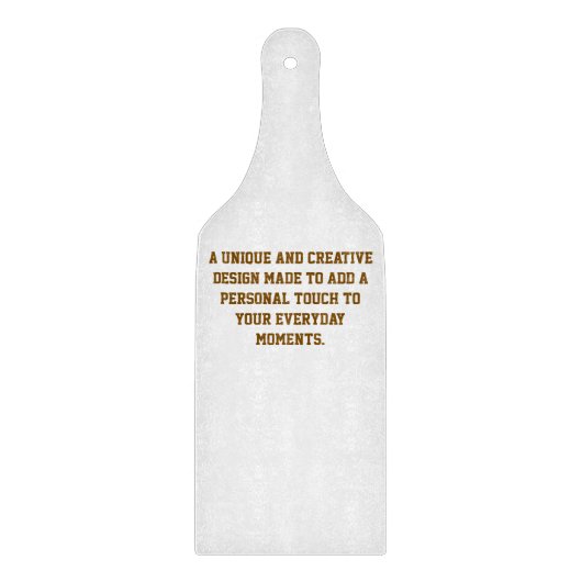 Maak Je Eigen Peddel Glas Snijplank (Voorkant)
