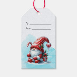 Maak je eigen pepermunt hulst Kerstman kabouter Cadeaulabel