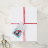 Maak je eigen pepermunt snoep Kerst Gnome Cadeaulabel (Met Touw)