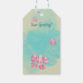 Maak je eigen pepermunt vlinder Kerstmis Cadeaulabel (Achterkant)