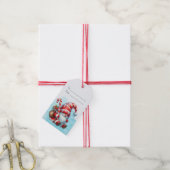 Maak je eigen pepermuntbesjes Kerstgnome Cadeaulabel (Met Touw)