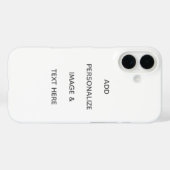 Maak je eigen personalisatie Case-Mate iPhone case (Achterkant (horizontaal))