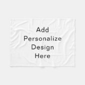 maak je eigen personalisatie fleece deken (Voorkant (Horizontaal))