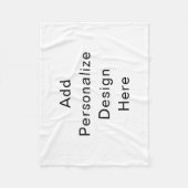 maak je eigen personalisatie fleece deken (Voorkant)