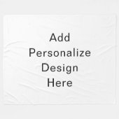 maak je eigen personalisatie fleece deken (Voorkant (Horizontaal))