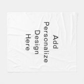 maak je eigen personalisatie fleece deken (Voorkant (Horizontaal))