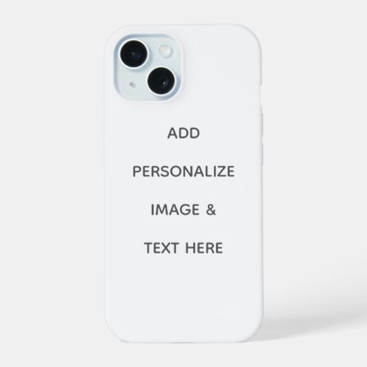 Maak je eigen personalisatie iPhone 15 case (Achterkant)