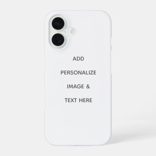 Maak je eigen personalisatie iPhone 16 hoesje (Achterkant)