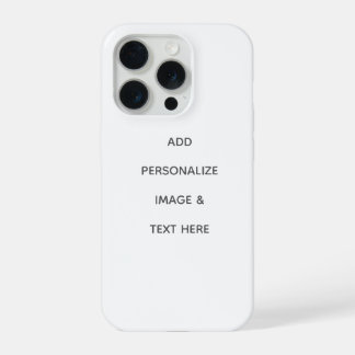 Maak je eigen personalisatie iPhone 15 pro case