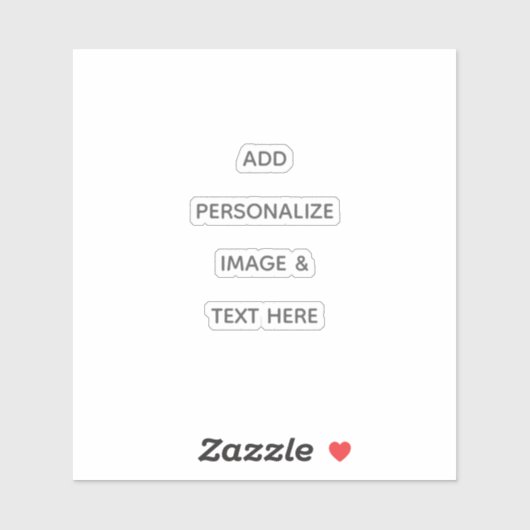 Maak je eigen personalisatie sticker (Vel)