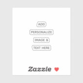 Maak je eigen personalisatie sticker (Vel)